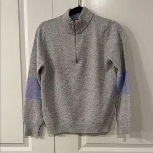 Never worn Royal Speyside Stylish Gray and Purple Zip-Up Sweater size S